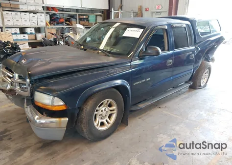 2002 Dodge Dakota Slt z USA, uszkodzony, nr VIN 1B7HG48N72S619501